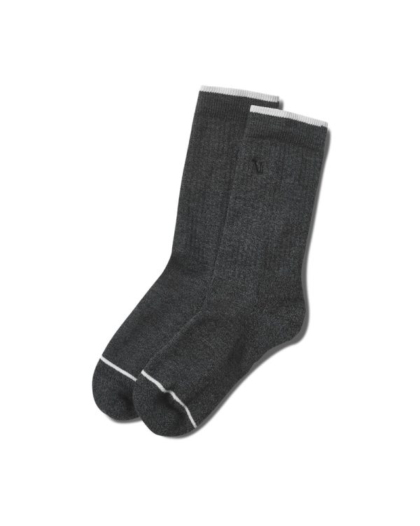 V857SOCKBLKHEATHER