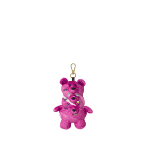 TRIPLE PINK BEAR KEYCHAIN
